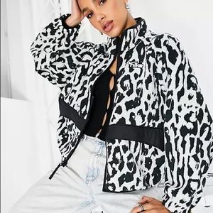 Nike leopard Sherpa jacket